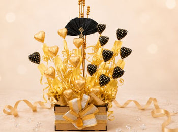 Black & White Designer Chocolate Arrangement