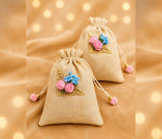 Handmade Jute Potli Bag Set
