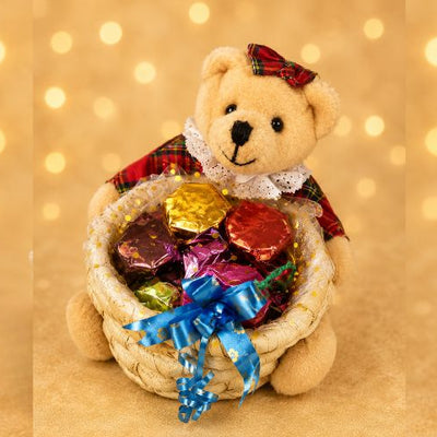 Teddy Bear Chocolate Basket