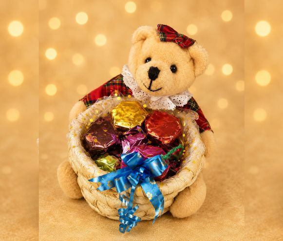 Teddy Bear Chocolate Basket