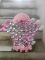 Pink Heart Chocolate Basket