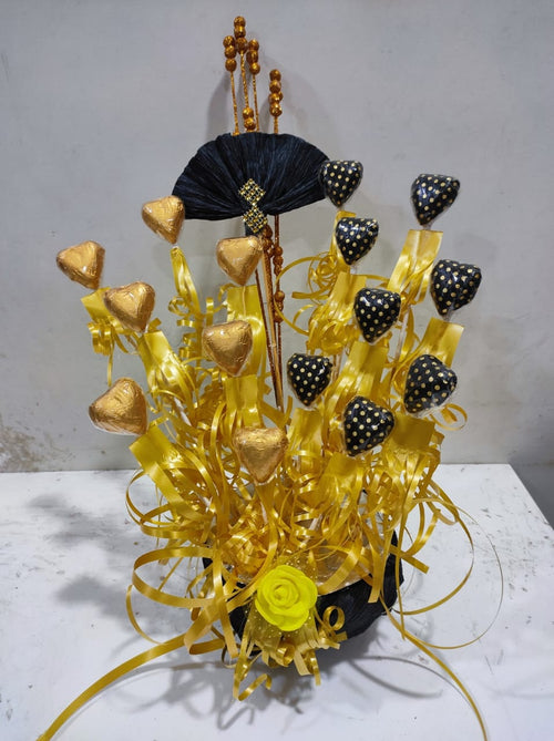 Black & Gold Luxury Chocolate Bouquet