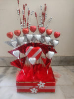 Red & White Heart Chocolate Box